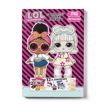 Adventskalender  met koekjes en cadeaus – LOL – 66 g